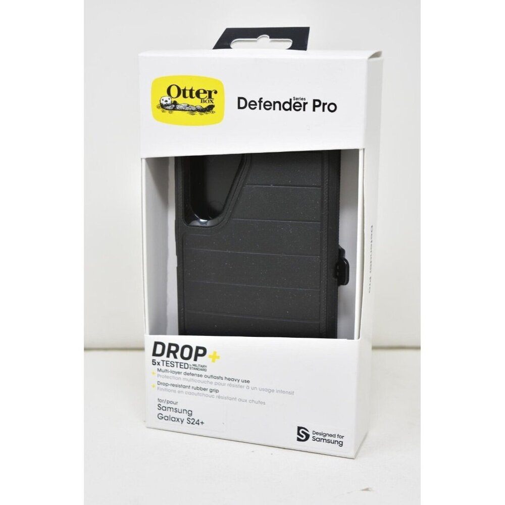 OtterBox - Defender Pro Series Case and Holster for Samsung Galaxy S24+ Black